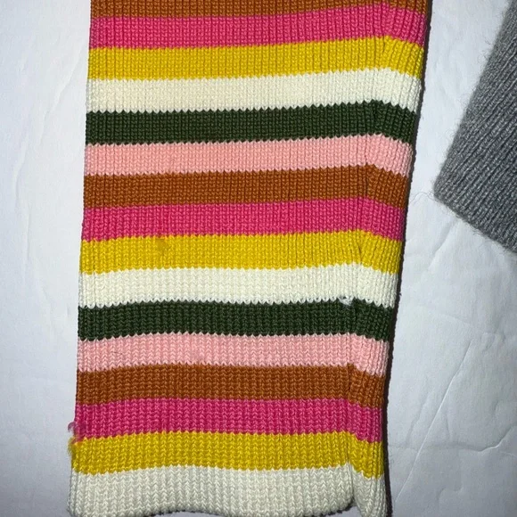 Boden Women’s Cassandra Cardigan Medium Grey with Bright Stripe Detail - Picture 12 of 12